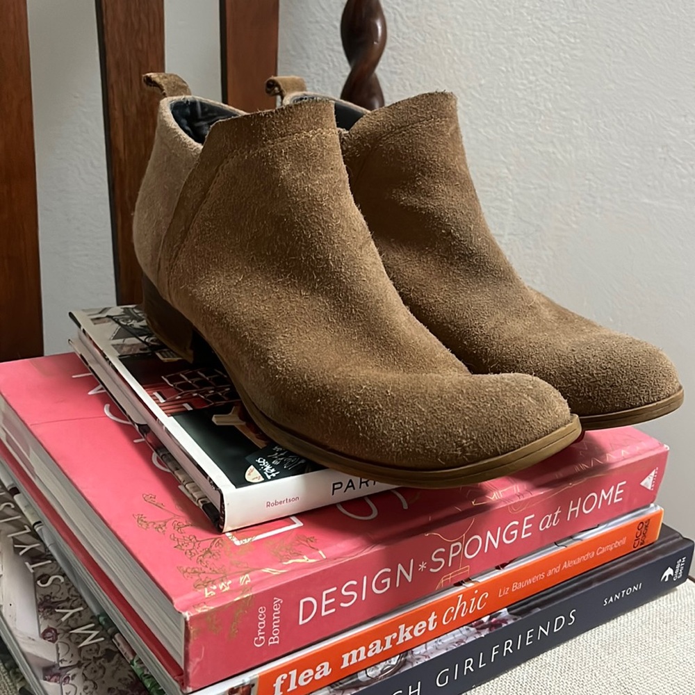 Camel Suede Comfortable Booties